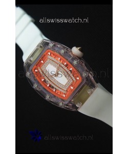 Richard Mille RM07-02 Sapphir Ladies Swiss Replica Watch in White Pearl Dial 