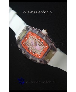 Richard Mille RM07-02 Sapphir Ladies Swiss Replica Watch in Pink Pearl Dial 