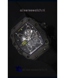 Richard Mille RM35-01 Rafael Nadal Edition Swiss Replica Watch Black Nylon Strap
