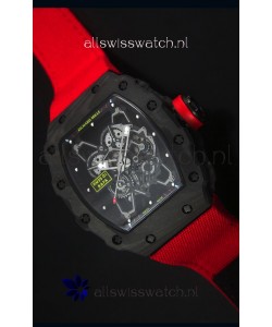 Richard Mille RM35-01 Rafael Nadal Edition Swiss Replica Watch Red Nylon Strap