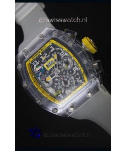 Richard Mille RM056-1 Tourbillon Felipe Massa Chronograh Yellow Bezel Watch