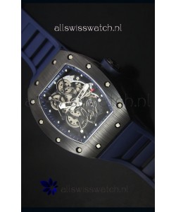 Richard Mille RM055 Ceramic Case Watch in Blue Inner Bezel