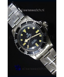 Tudor Oyster Prince Vintage 200M Black Dial Squre Markers Swiss 1:1 Mirror Replica Watch 