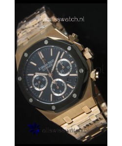 Audemars Piguet Royal Oak Rose Gold in Blue Ceramic Dial - 1:1 Mirror Replica