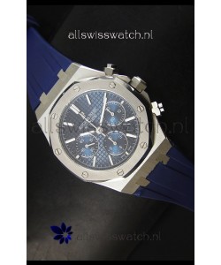 Audemars Piguet Royal Oak Chronograph Watch in Stainless Steel Case Blue Dial