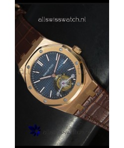 Audemars Piguet Royal Oak Swiss Tourbillon Watch in Pink Gold Case 