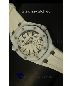 Audemars Piguet Royal Oak Diver White Ceramic - 1:1 Mirror Replica Watch