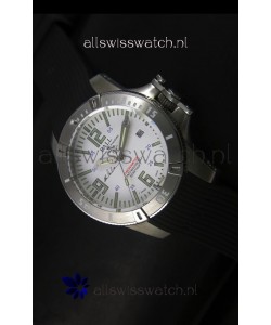 Ball Hydrocarbon Spacemaster Automatic Rubber Strap in White Dial - Original Citizen Movement 