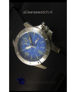 Ball Hydrocarbon Spacemaster Automatic Day Date Rubber Strap in Blue Dial - Original Citizen Movement 