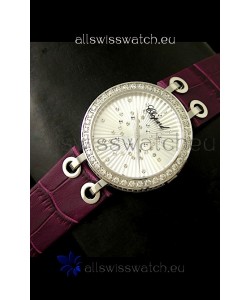 Chopard Xtravaganza Ladies Japanese Replica Watch in Silver Dial