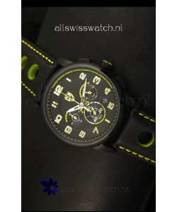 Scuderia Ferrari Heritage Chronograph Watch in Black Steel