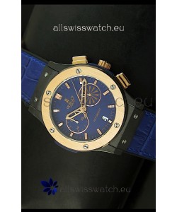 Hublot Classic Fusion Chrono Japanese Quartz Replica Watch in Blue Dial