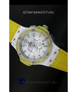 Hublot Big Bang 34MM Ladies Tutti Frutti Edition in Yellow Strap