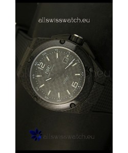 IWC Ingenieur Carbon Casing Swiss Replica Watch in Black Carbon Dial