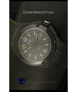 IWC Ingenieur Carbon Casing Swiss Replica Watch in Black Carbon Dial