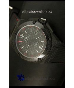 IWC Ingenieur Carbon Casing Swiss Replica Watch in Black Carbon Dial