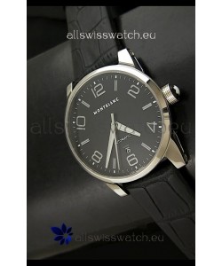 Mont Blanc Timewalker Swiss Automatic Watch in Black Dial - Ultimate Mirror Replica