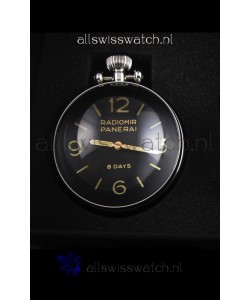 Panerai Radiomir 8 Days PAM581 Table Clock Swiss Watch with Box and Watch Stand