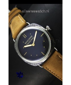 Panerai Radiomir PAM425 Floral engraved Case in Stainless Steel Case