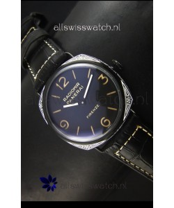 Panerai Radiomir PAM604 3 Days DLC Coated Swiss Watch with Unitas Movement