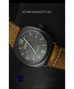 Panerai Radiomir PAM505 Black Seal 3 Days Edition with DLC Coated Case Swiss Watch 