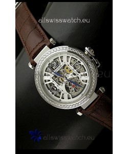 Cartier Ronde De Ladies Replica Watch in Decorated Skeleton Dial