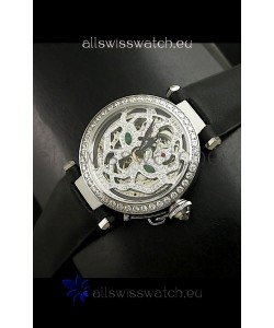 Cartier Pasha Ladies Replica Watch in Skelton Diamond Dial
