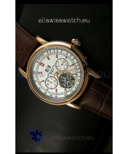 Patek Philippe Complications Tourbillon Japanese Replica Watch in Pink Gold