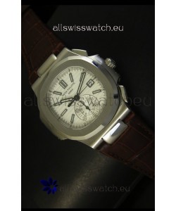 Patek Philippe Nautilus 5980 Brown Strap - 1:1 Ultimate Mirror Replica