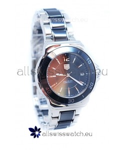 Tag Heuer Formula 1 Quartz Steel Black Ceramic Watch in Black Dial
