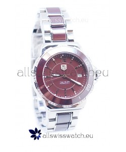 Tag Heuer Formula 1 Quartz Brown Ceramic Diamonds Bezel Watch