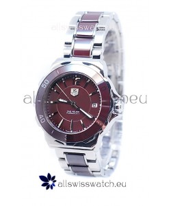 Tag Heuer Formula 1 Quartz Brown Ceramic Bezel Steel Watch