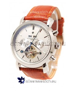 Vacheron Constantin Malte Tourbillon Japanese Watch in Brown Strap