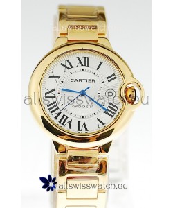 Ballon Bleu De Cartier Japanese Ladies Replica Yellow Gold Watch