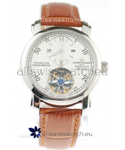Vacheron Constantin Grand Complications Tourbillon Japanese Replica Watch in Brown Strap