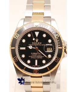 Rolex Submariner Two Tone Swiss Replica Watch Ceramic Bezel