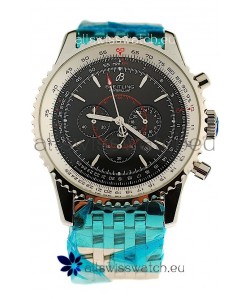 Breitling Montbrillant Japanese Replica Watch in Black Dial