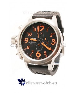 U-Boat Flightdeck Japanese Replica Watch in Orange Markers