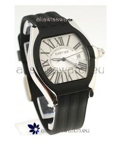 Cartier Roadster Japanese Replica Watch in White Dial