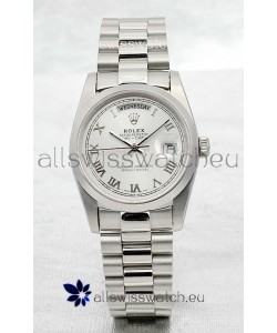 Rolex Day Date Silver Japanese Replica Watch