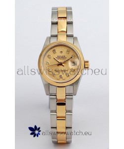 Rolex DateJust Two Tone Lady's Replica Watch