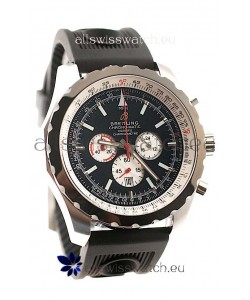 Breitling Chrono-Matic Chronometre Japanese Replica Watch in Black Dial
