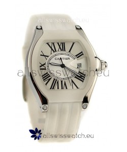 Cartier Roadster Japanese Replica Watch in White