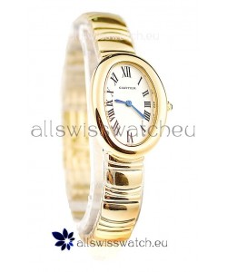 Cartier Baignoire Ladies Japanese Replica Gold Watch