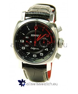 Ferrari by Panerai California Chronograph Swiss Replica Watch in Black Dial