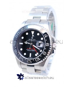 Rolex GMT Masters II 2011 Edition Swiss Replica Watch in Black Cerarmic Bezel
