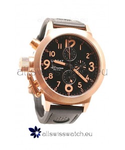 U-Boat Flightdeck Japanese Gold Replica Watch