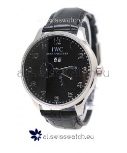 IWC Portuguese Minute Repeater Japanese Watch in Black Dial