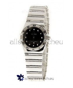 Omega Constellation Ladies Swiss Watch in Black Dial