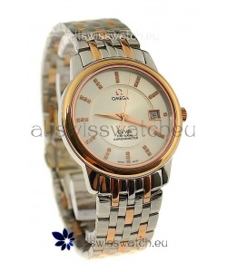 Omega Co-Axial Deville Japanese Rose Gold Watch 